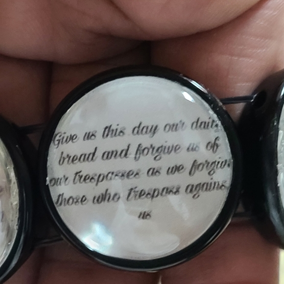 The Lord's Prayer stretch charmed bracelet - Picture 5 of 5